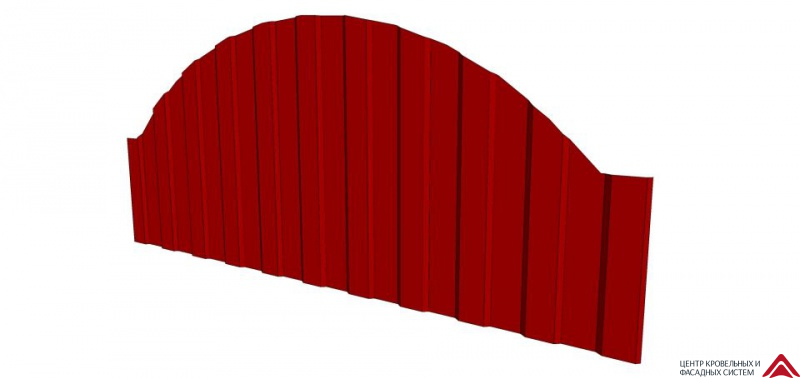 Profile С8 Radius ПЭ NORD - Сибирь (Односторонний, глянцевый) 0,45мм (забор)